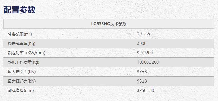 LG833HG装载机