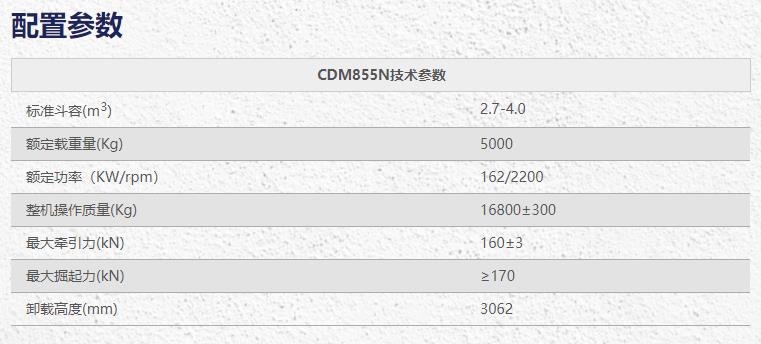 龙工CDM855N铲车