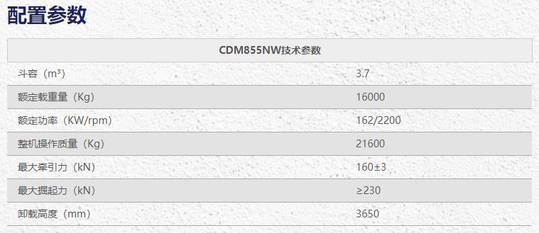 龙工CDM855NW叉装机