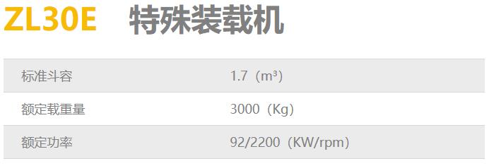 龙工ZL30E特殊装载机